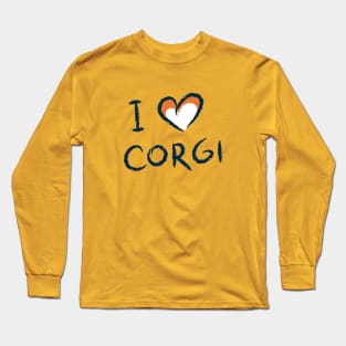 I Love Corgi Long Sleeve T-Shirt